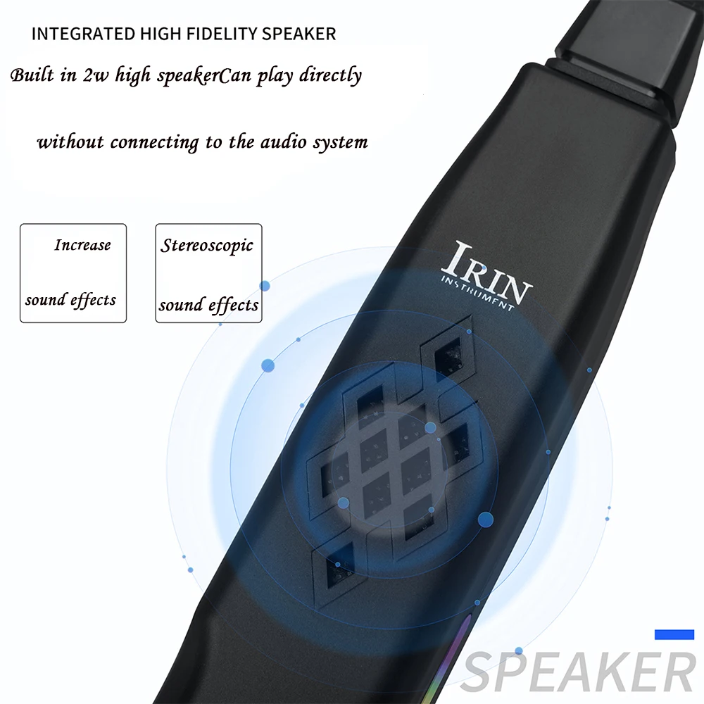 Digital Wind Instrument Rechargeable Electronic Saxophone Electronic Wind Instrument 13 Tones Electric Blowpipe Built-in Speaker digital wind saxophone