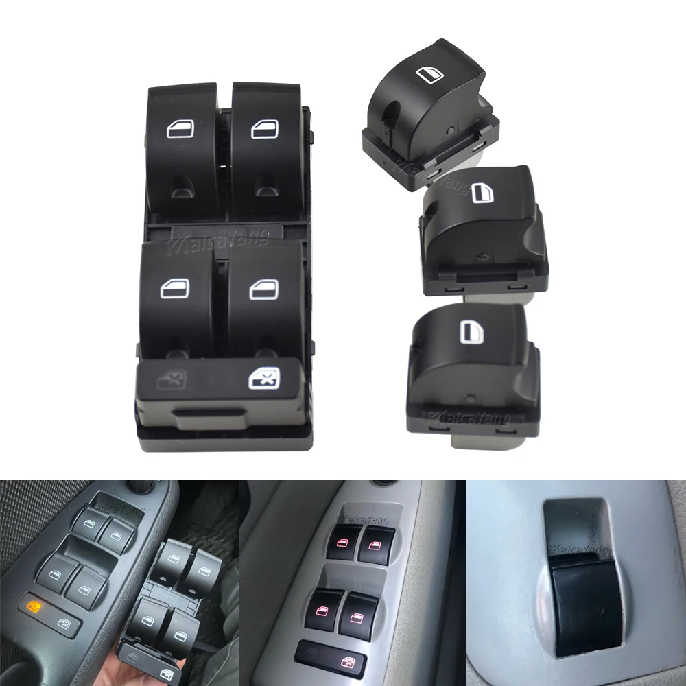 8 E0959851 Muslimper Audi A4 B6 Audi A4 B7 Rs4 Seat Exeo Electric Power Master Pulsante Interruttore Finestra Accessori Auto
