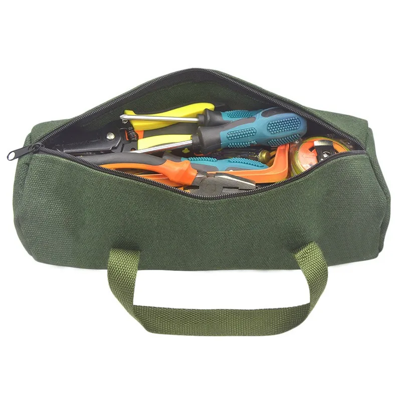 hyper tough tool bag Durable Thick Canvas Pouch Tool Bags Storage Organizer Instrument Case Portable For Electrical Tool Tote Bag Multifunction Case backpack tool bag