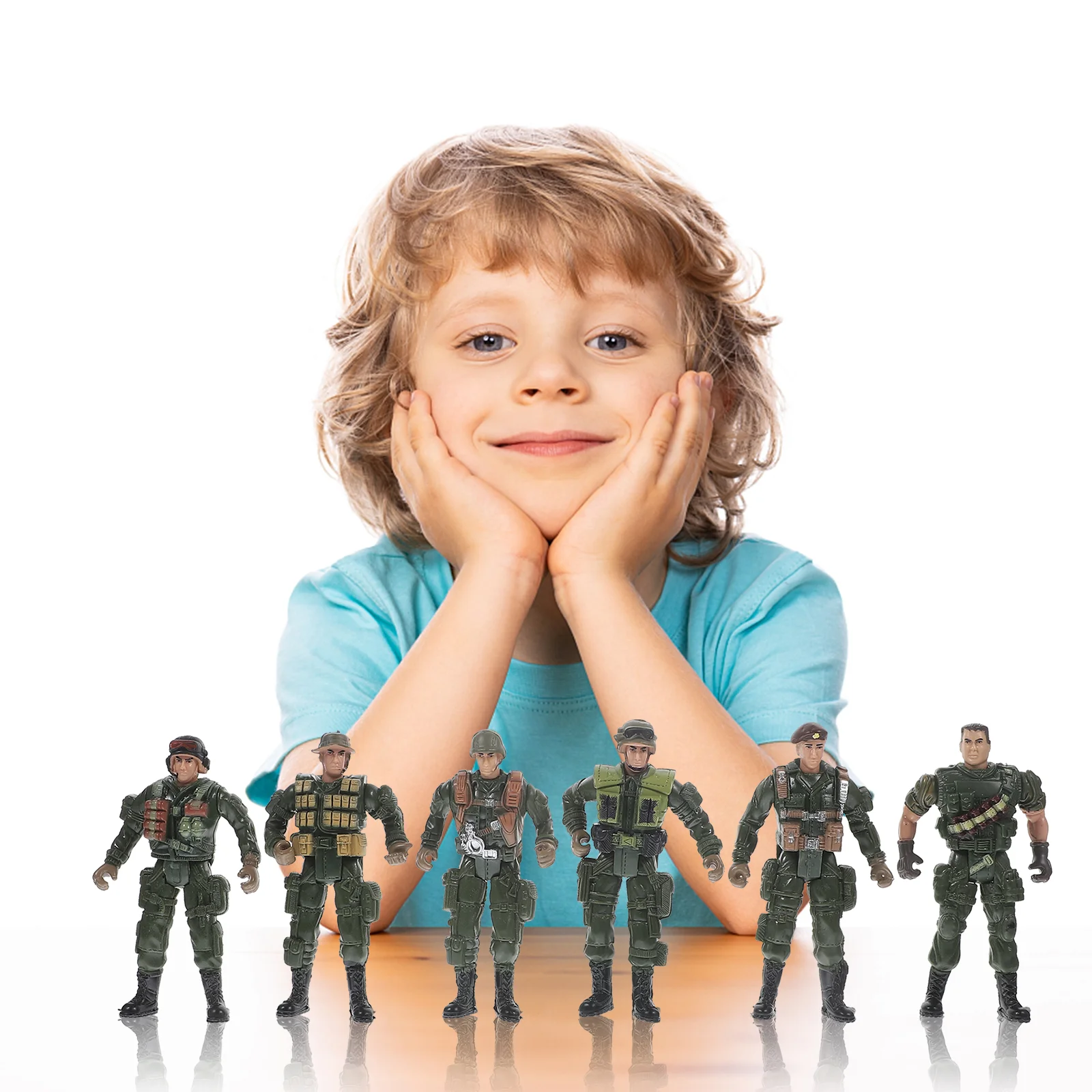 Miniature Soldier Models Figures Scenes 1 set