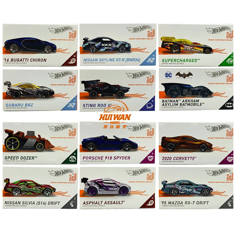 

Hot Wheels ID Uniquely Identifiable Vehicles TESLA CYBERTRUCK/ GT-R BNR34 1/64 Metal Diecast Model Collection for Mobile Games