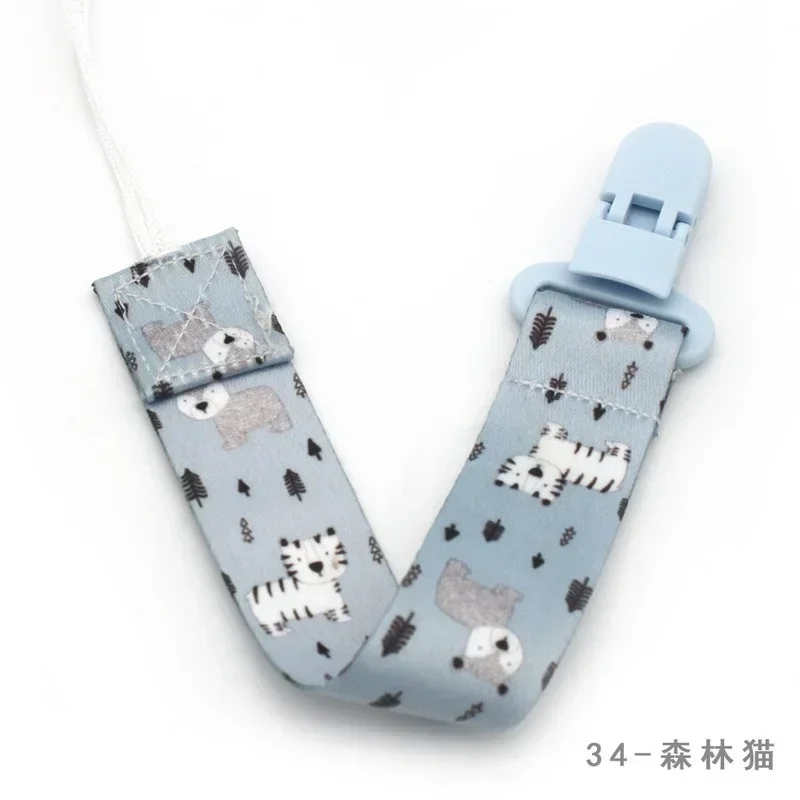 New Baby Pacifier Clip Chain Ribbon Dummy Holder Soother Pacifier Clips Leash Strap Nipple Holder for Infant Feeding Gift