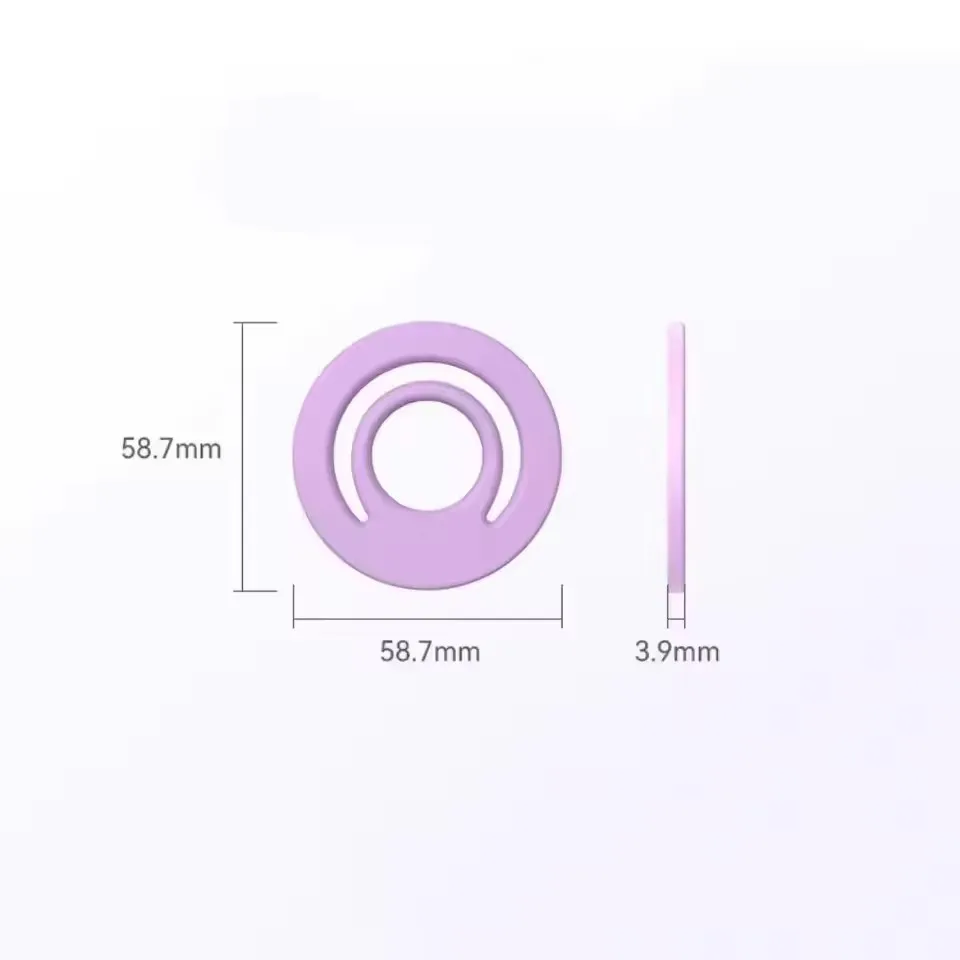 Magnetic Silicone Phone Ring Holder and Grip Strap - Mobile Accessories