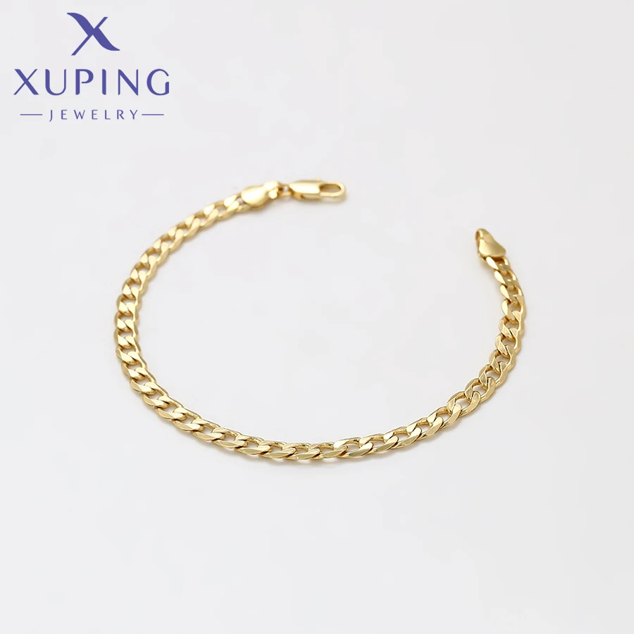 Charm No Stone 21cm Ethnic Style Gold Color Hand Chain Bracelet for Men Women Fashion Simple Gift
