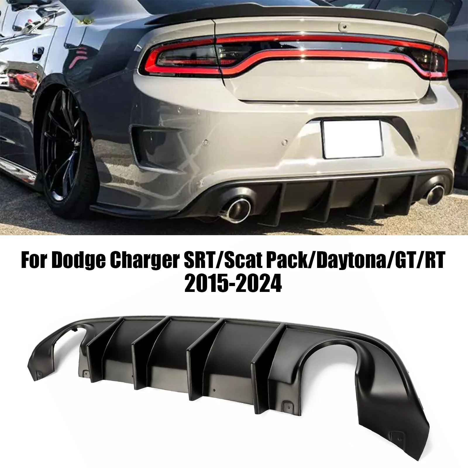 フロントバンパーカバー グリルリップ フォグライトカバー ダッジチャレンジャーヘルキャットモデル専用 2015-2023 10個  CHIESMA、フロントバンパーリップ 2010-2024 ダッジ チャレンジャー ABS ワイドボディ ヘルキャット イエロー フロント  ボディキット スポイラー ..., image size:1600x1600