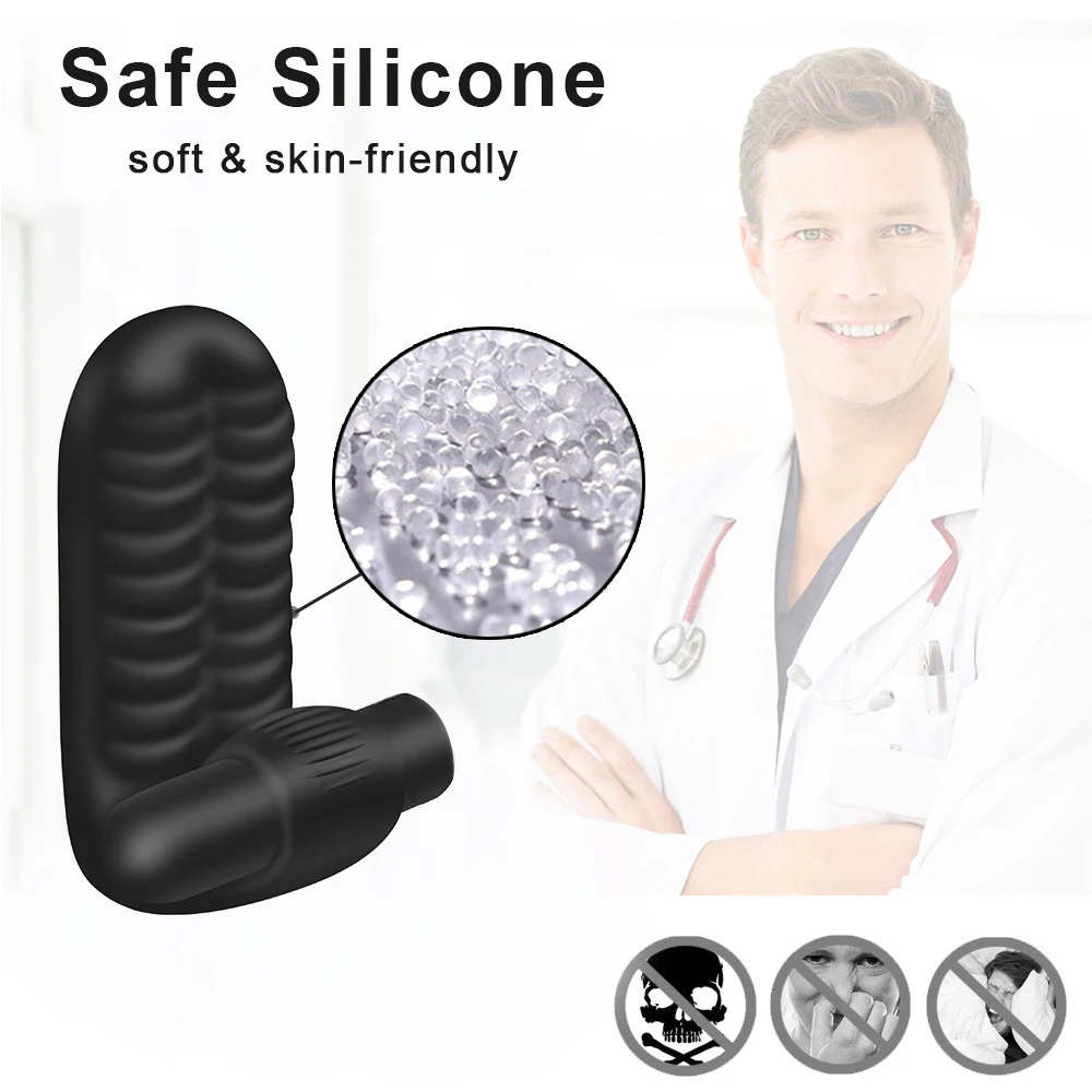 Finger Sleeve Vibrator G Spot Orgasm Massage Clit Stimulate Female Masturbator Vibrator Lesbian Sex Toys For Women Adult Product