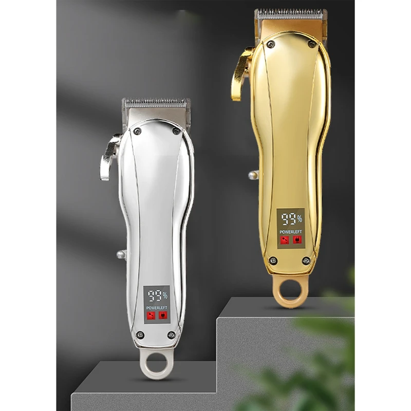 

Hair Clipper Professional Hair Cutting Machine Adjustable Hair Trimmer Barber Digital Display Clipper For Men