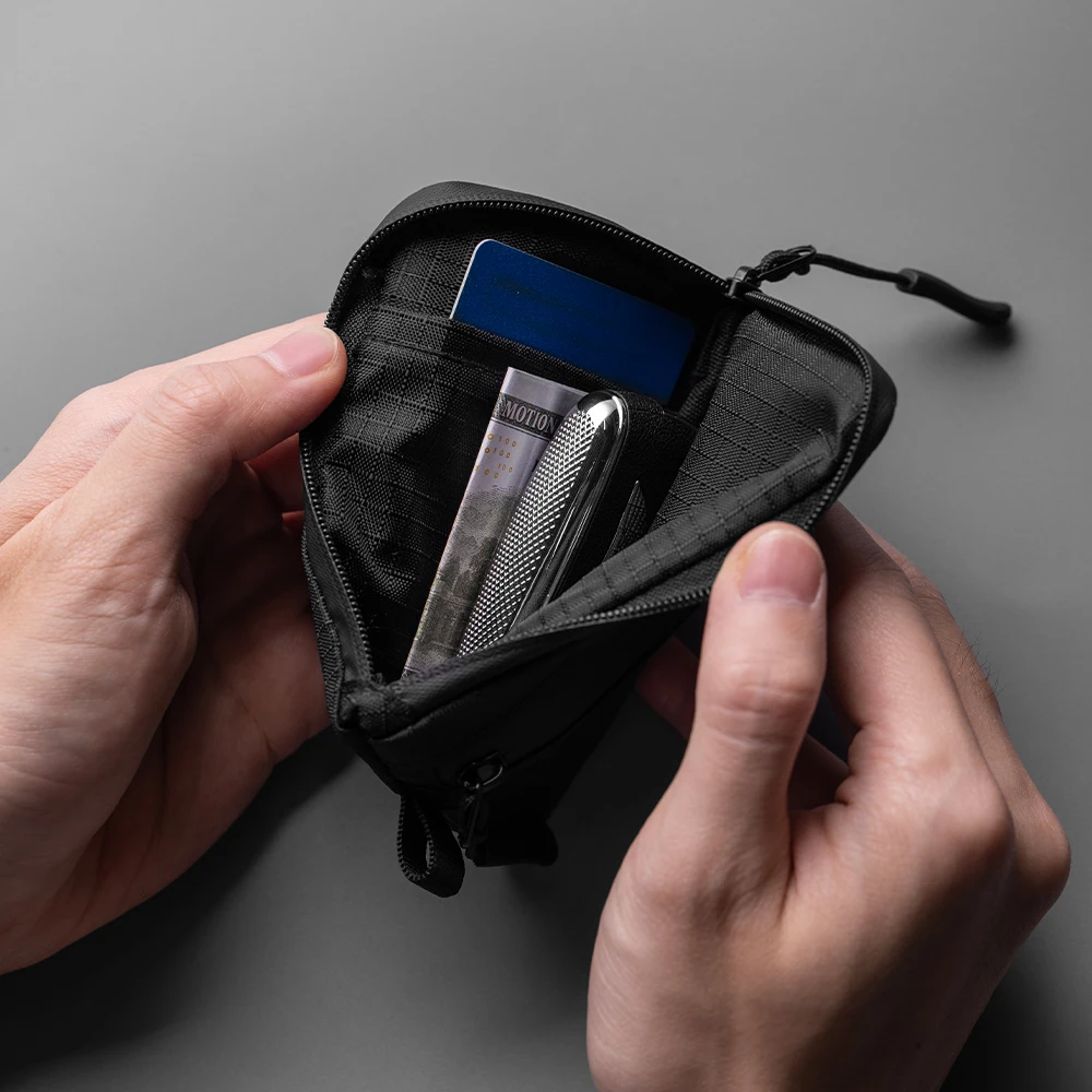 Compact RFID Blocking Wallet with Zippered Coin Pocket - Unisex Slim Card Holder and Organizer