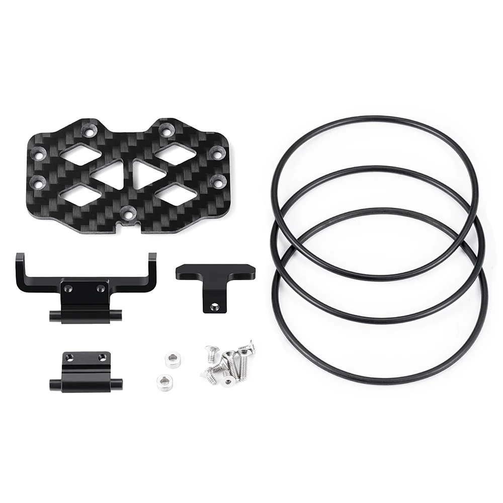 AXSPEED Aluminiumlegierung Batteriefach Montageplatte ESC Halter Einzel-/Doppelschicht für TRX4M 1/18 RC Crawler Car Upgrade-Teile – Detail 2