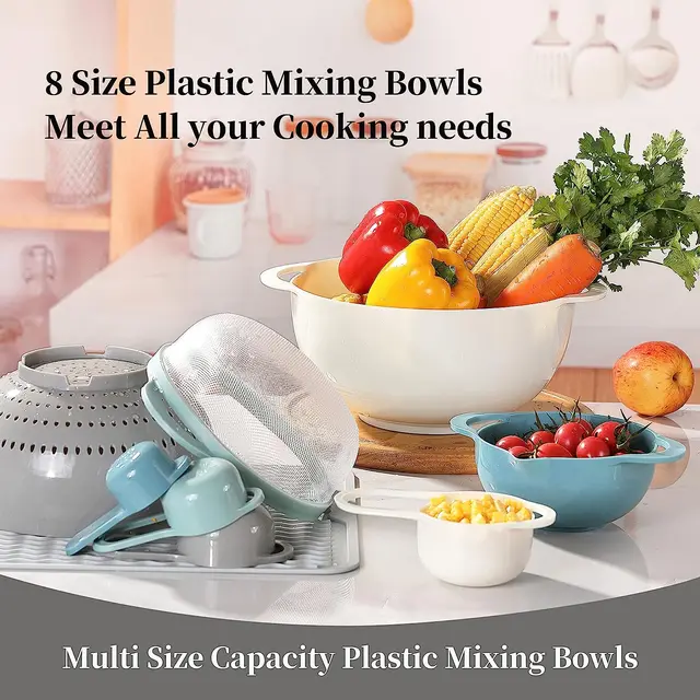 Plastic Mixing Bowl Set 5