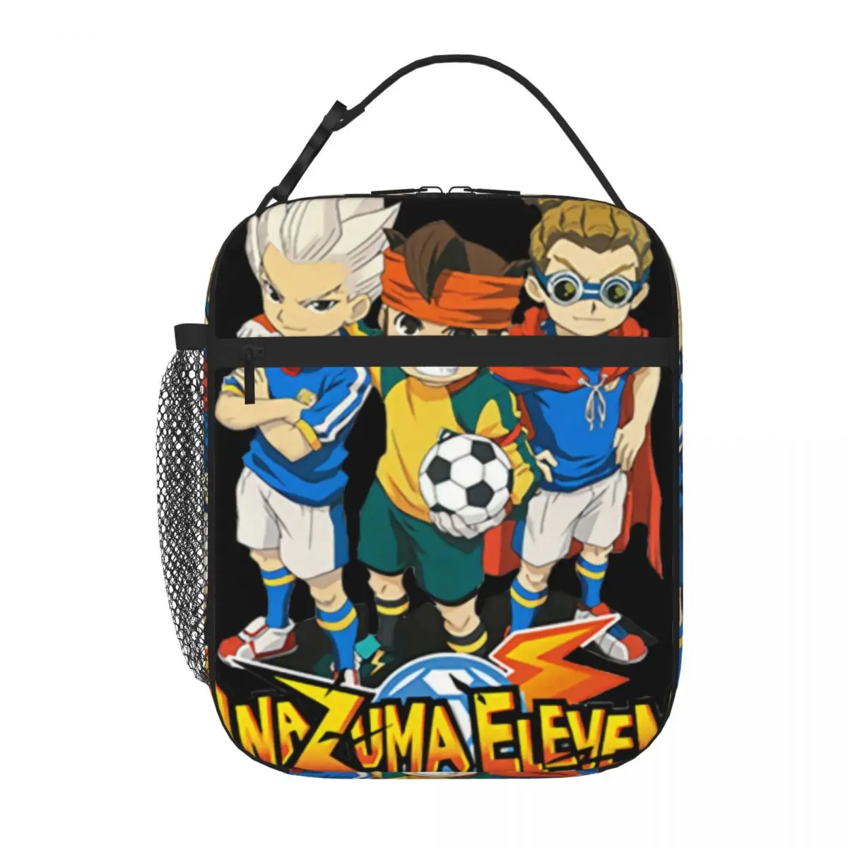 Inazuma Eleven Mens Kids Mark Evans Lunch Tote Kawaii Bag Cute Lunch Bag Insulated Lunch Box