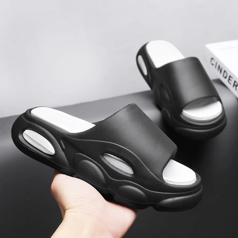 

Couples 2023 Slippers Women Summer New Non-slip Thick Sole Men Slippers Home Comfortable Sandals Outdoor Trendy Beach Shoes