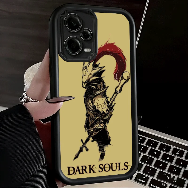 Elegant Dark Souls Gaming Silicone Phone Case - Soft Touch Protective Shell