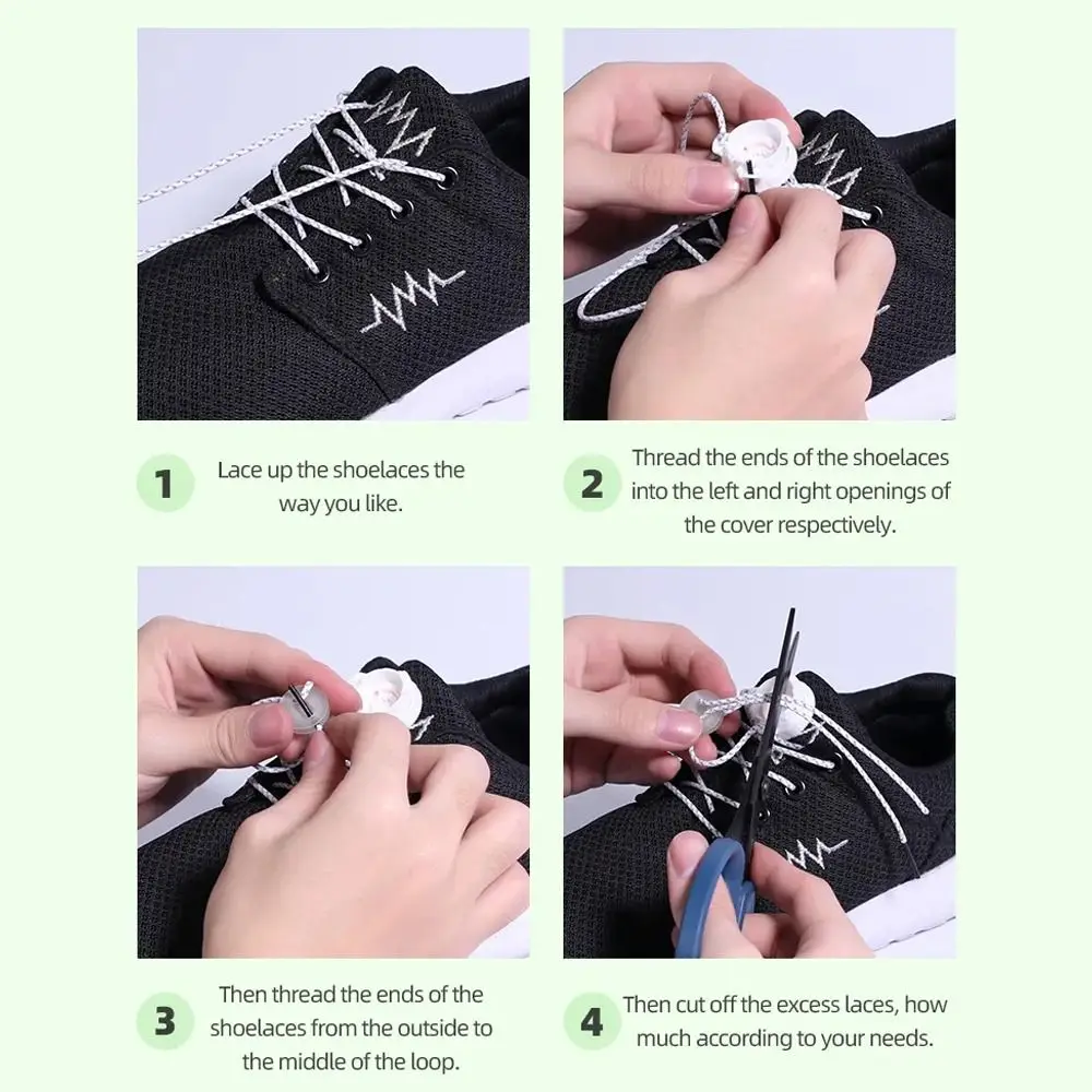 Shoelaces Without Ties Shoelace Buckle Shoe Laces Elastic Shoelaces Elastic Shoe Laces Shoe Accessories Sneaker ShoeLaces Automatic Buckle Rope Lazy Elastic No Tie Shoe Laces Stretching Lock Laces Quick Rubber Shoelace Shoestrings