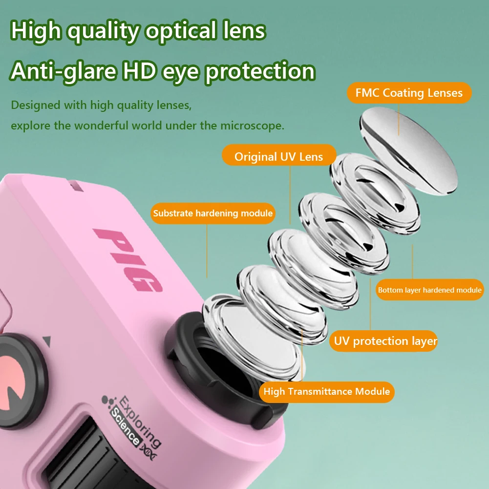 80x Mini Microscope with LED Flashlight Portable Microscope Pocket Microscope Christmas Birthday Gifts for Girls&Boys