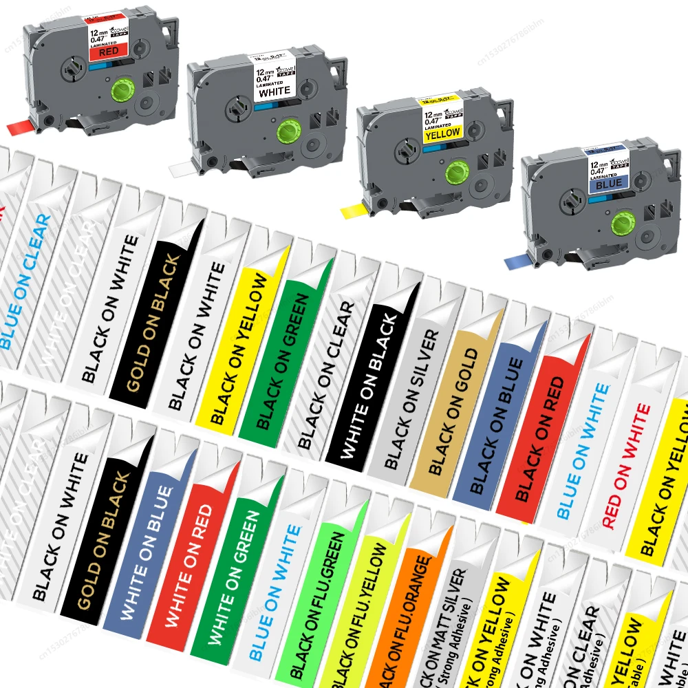 1Pcs TZe231 compatible with Brother P-Touch TZe-231 tape 6/9/12mm tze221 tze211 black on white for Brother PT-H110 label printer