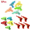 5 Pcs Children's Toy Water Guns Mini Transparent Squirt Water Guns Kids Summer Outdoor Fight Beach Blaster Toy Fight Toy 1