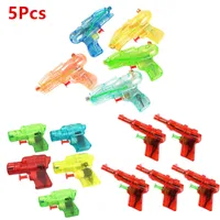 5 Pcs Children's Toy Water Guns Mini Transparent Squirt Water Guns Kids Summer Outdoor Fight Beach Blaster Toy Fight Toy 1