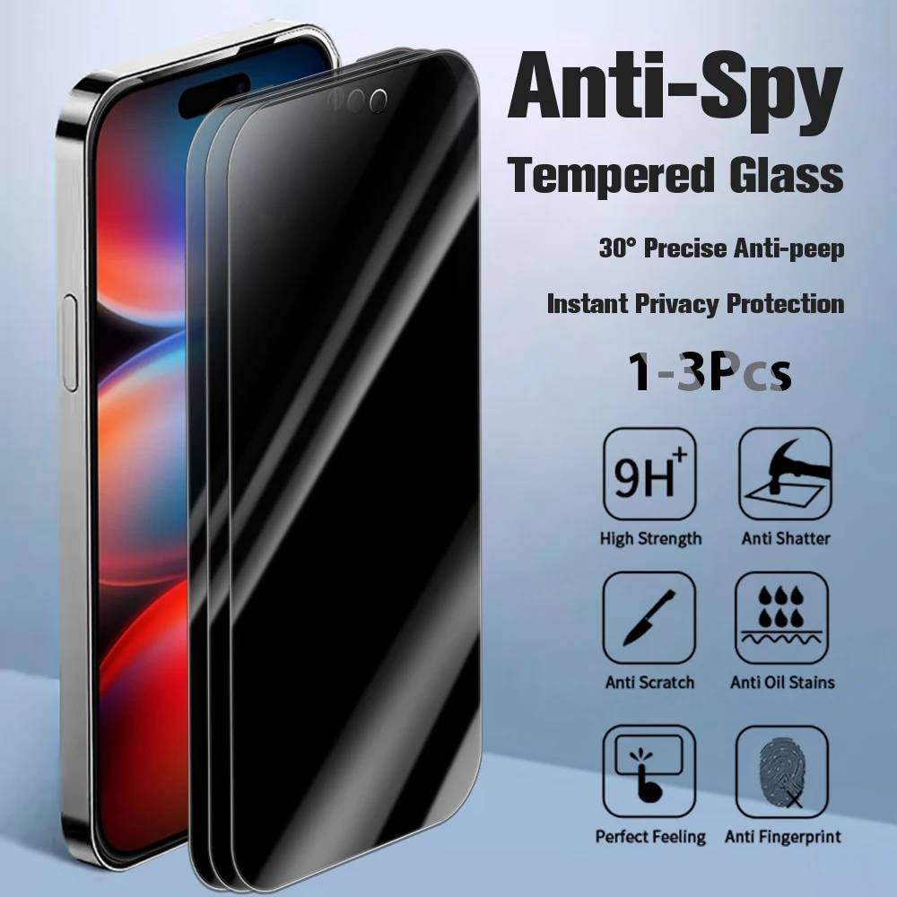 Enhanced Privacy Tempered Glass Screen Protector - Anti-Peeping Safety Film