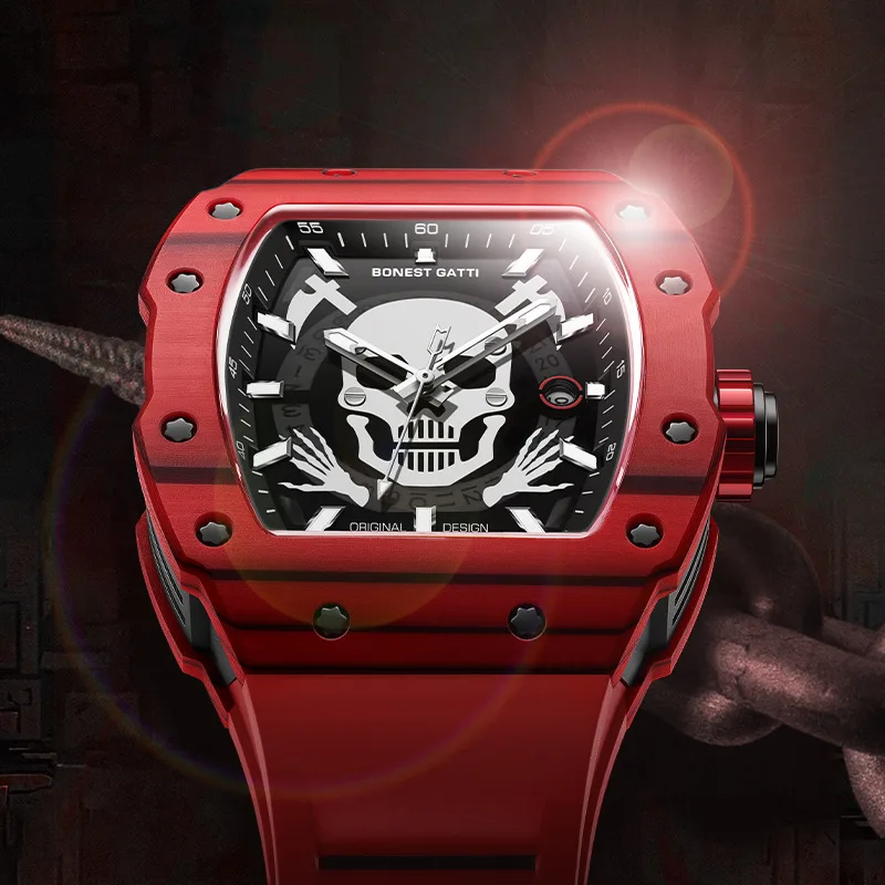 Brand watch carbon fiber luminous waterproof mechanical watch