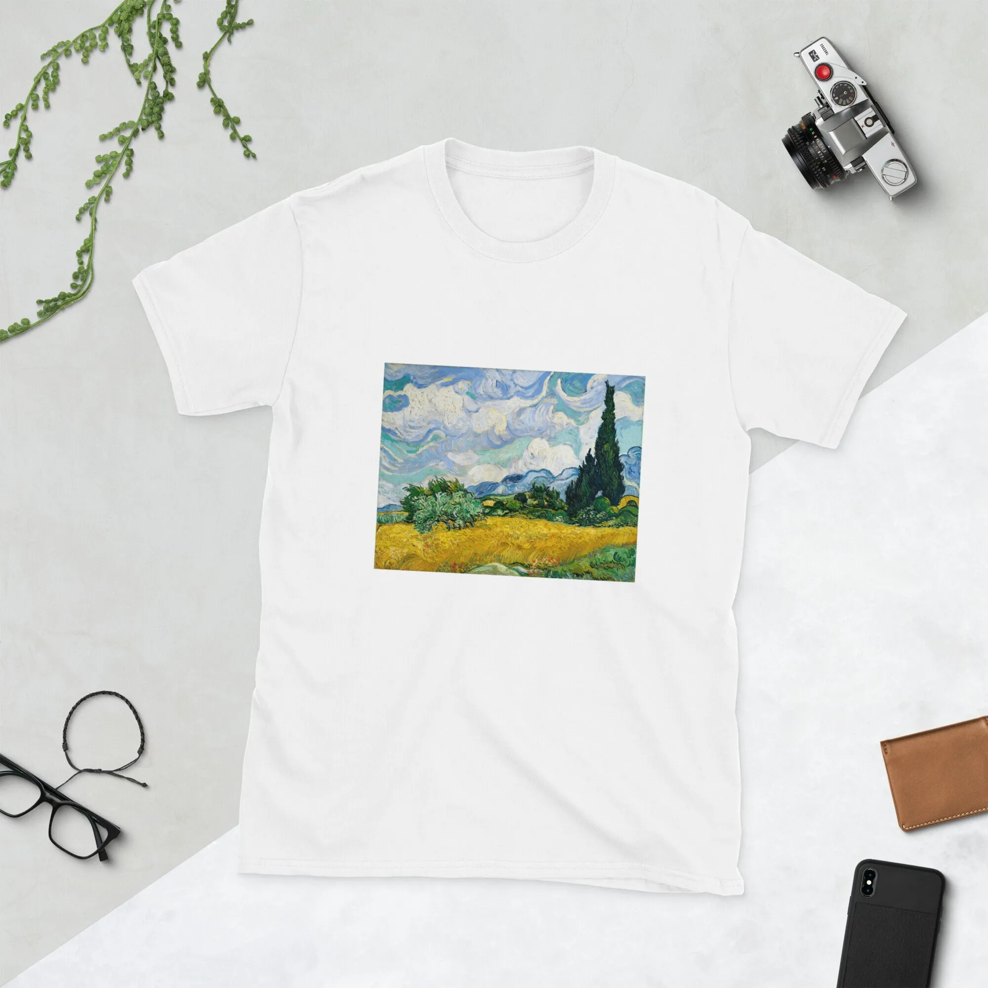 Van Gogh Campo Di Grano Con Cypress 1889, Unisex, Esprimi Il Tuo Spirito Artistico Con T-Shirt Ispirate A Van Gogh Su Etsy