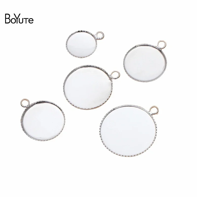 

BoYuTe Custom Made (200 Pieces/Lot) Fit 12-14-16-18-20MM Cabochon Pendant Base Setting Diy Blank Tray Jewelry Accessories