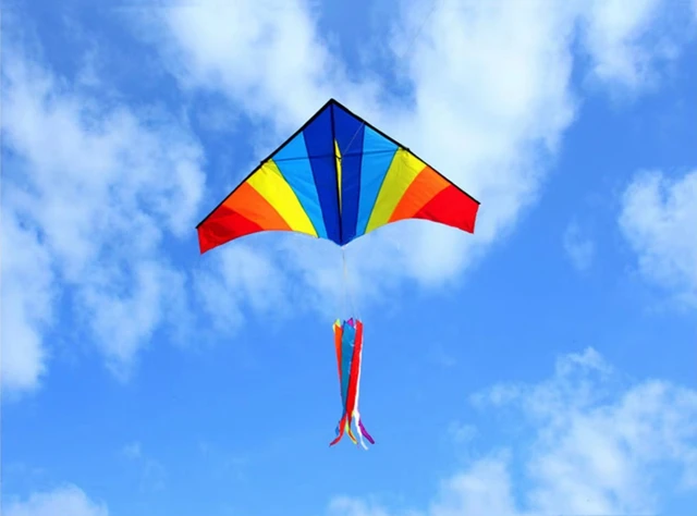 O envio gratuito de 300cm azul diamante pipa voando grande pipa macia ao ar  livre jogar 3d pipa windsocks caminhada no céu kites barra controle adultos  - AliExpress
