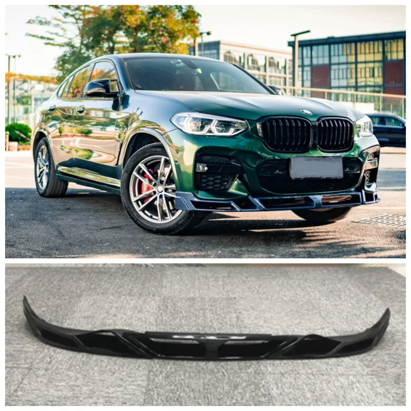 

LD Style For BMW X3 X4 G01 G02 G08 2019-2022 High Quality ABS Bright Black Bumper Front Lip Splitter Diffuser Protector Cover