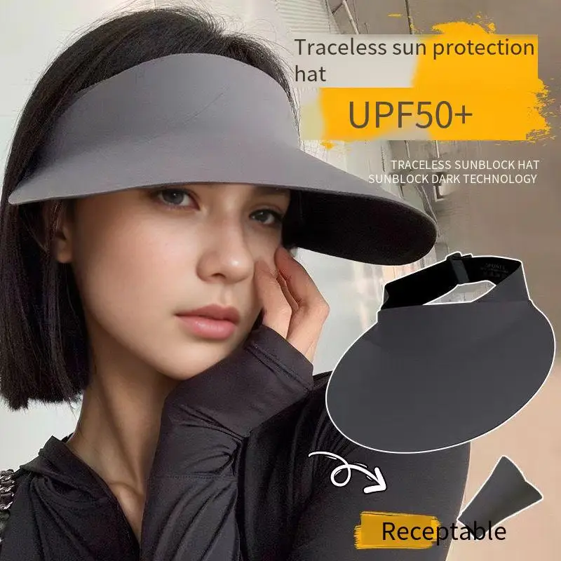 

Easy to carry foldable sunscreen hat female summer new anti-ultraviolet outdoor outing hollow cap sunshade fashion sun hat