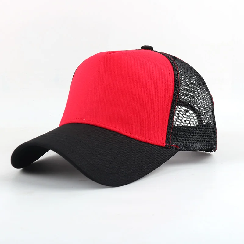 2022 Summer Baseball Cap Factory Wholesale Printing Embroidery Advertising Travel Club Team School Sponge Mesh Cap Custom Logo