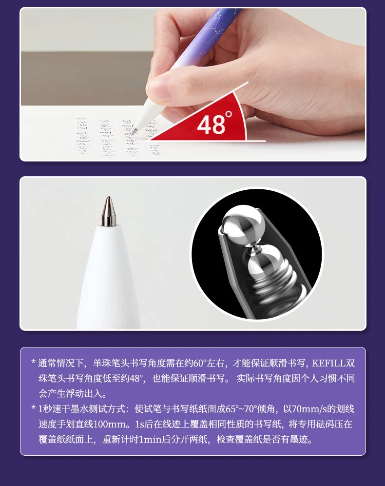 KACO FIRST Gelstift-Set, 0,5 mm, schnell trocknende, rotierende, glatte Schreibstifte zum Signieren, Testen, Prüfungen, Bürsten, kreatives Geschenk, руedad – Detail 18