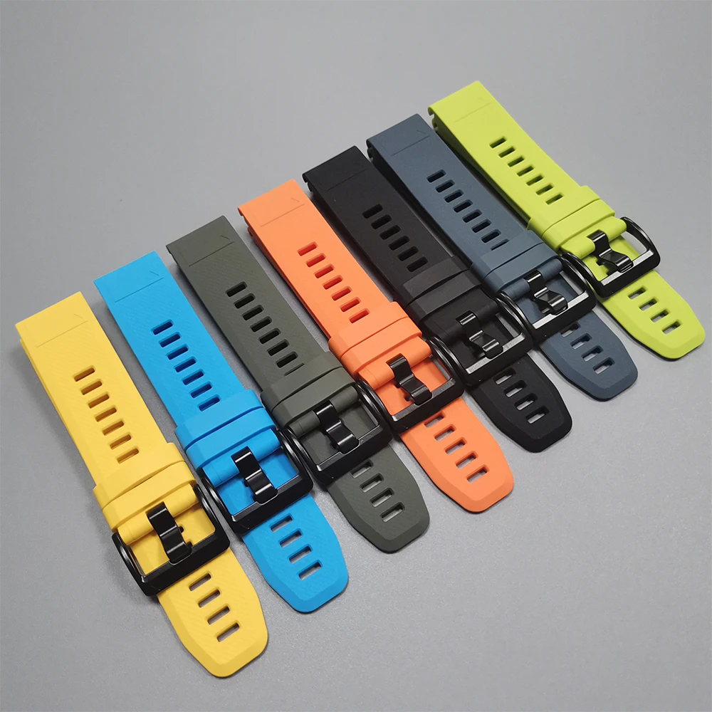 Versatile Quick Fit Silicone Watch Strap, 22mm & 26mm - Premium Replacement Bracelet
