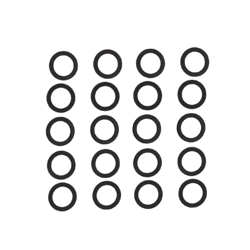 20Pcs Nero Skateboard Truck Axle Speed Washer Speed Ring Hardware Longboard