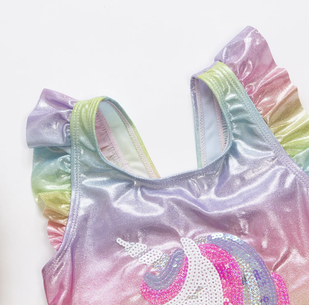 Rainbow unicorn sequins summer kids one piece swimwear swimming bathing suit children monokini girls swimsuit one piece swimsuit children swimsuit unicorn swimsuit children swimsuits