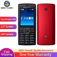 Original Sony Ericsson J108 J108i 3G Mobile Phone 2.2'' TFT 256K Colors Screen 2MP 320p@15fps Video Bluetooth J108 CellPhone 1