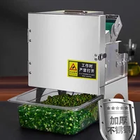220V/110V Electric Vegetable Cutter Commercial Automatic Scallion Chopper Dicing Machine Multi-function Carrot Vegetable Slicer 2