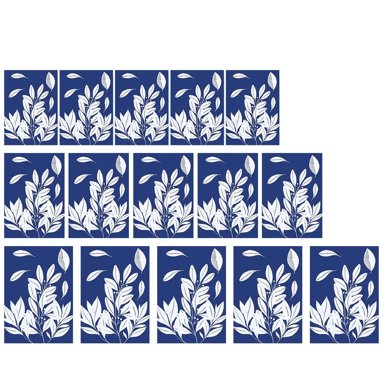 T64C 50매 썬 프린트 용지 시아노타입 용지 A4 A5 A6 태양광 드로잉 용지 감광성 자연 인쇄 용지 어린이 및 성인용