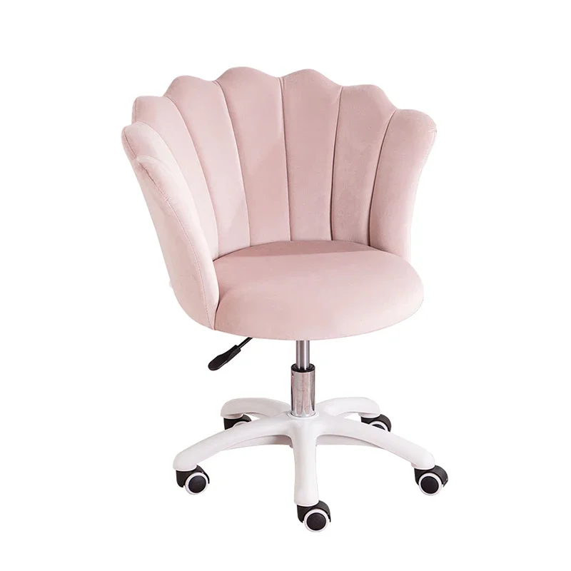 

Современные минималистичные бархатные офисные стулья, поворотный компьютерный стул для отдыха с подъемом для кабинета, удобный Розовый Туалетный Стул Для Макияжа