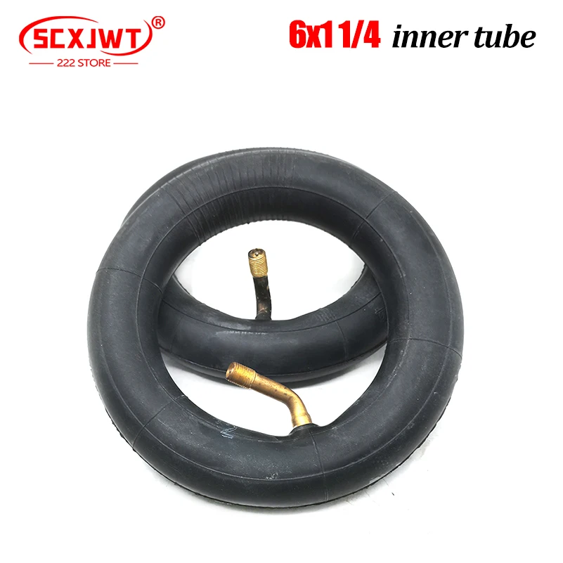 Butyl Rubber Inner Tube 6x1 1/4 For 6 Inch Mini Motorcycle Scooter Electric E-bike Trolley 150MM Inflation Wheel 6x1.25 tyre inner tube