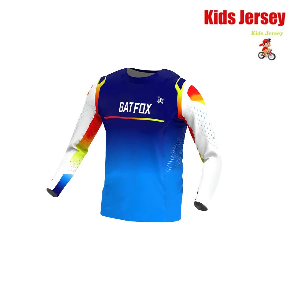 Children's Jersey Downhill Jerseys Mountain Bike Shirt Motorcycle Kids T-Shirt Bicycle Jersey Cycling Clothing 3