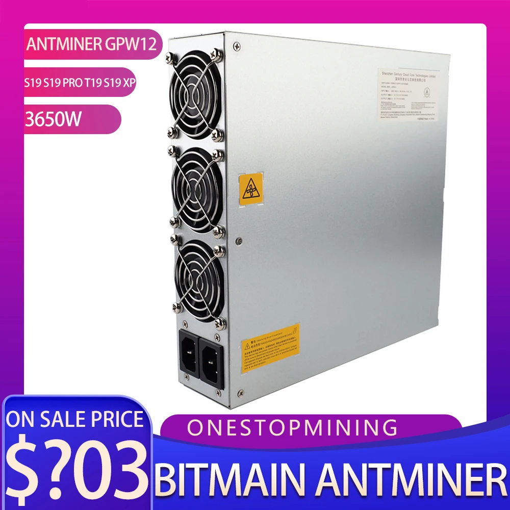 Fuente Amity Labs AMP1400X1 Fuente De Alimentación Para Minería De  Criptomonedas - 1400W, Compatible Con Antminer S9 APW3/APW7 Fuente  Reemplazo Antminer S9 1400w