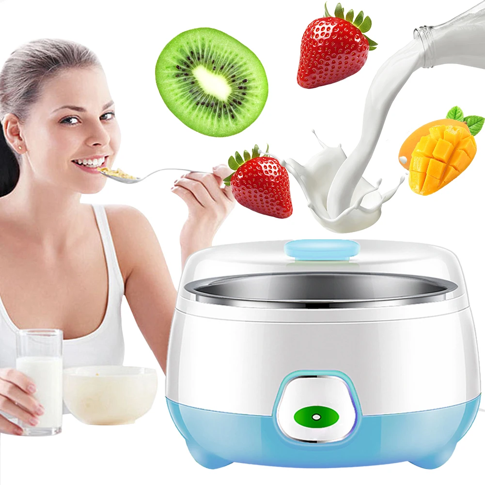 1L Automatic Yogurt Machine Multifunctional Natto Fermenting Machine Portable Yogurt Maker for Greek Cheese Natto
