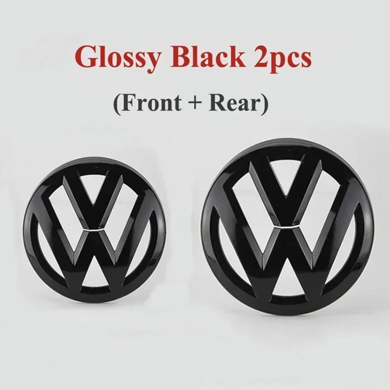 폭스바겐 VW 골프 5 6 7 7.5 8 MK5 MK6 MK7 MK8 폴로 파사트 B8 시로코용 ABS 자동차 전면 그릴 엠블럼 리어 트렁크 배지 로고 2개
