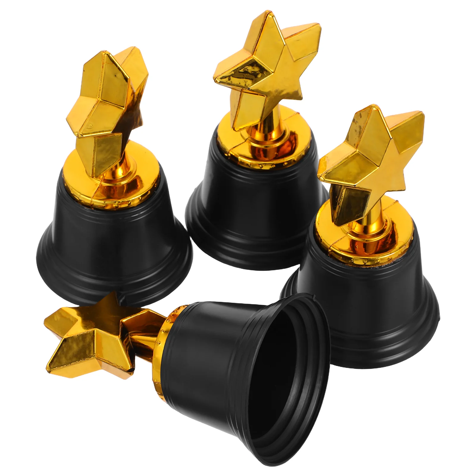 4 Pcs Trophy Party Game Prizes Award Profession Trophies Mini Favors Adults Gold Star