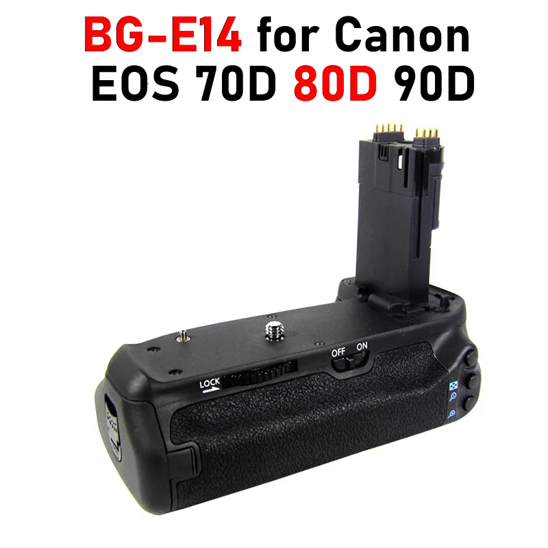Impugnatura Batteria 80D Per Canon Eos 80D 90D 70D Bg-E14 Impugnatura Batteria