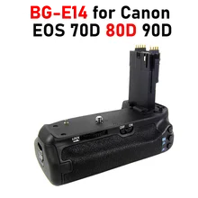 80D Battery Grip for Canon EOS 80D 90D 70D BG-E14 Battery Grip
