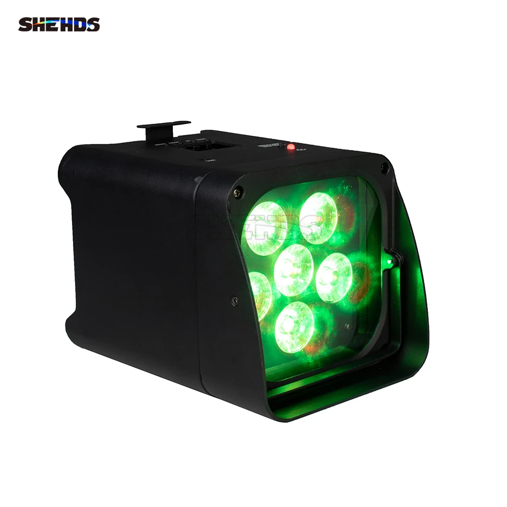 รูปสินค้า ไฟ LED พกพา 6x18W 6in1 RGBAW + UV พร้อมแบตเตอรี่ รีโมทไร้สาย และแอปพลิเคชัน