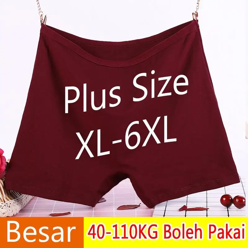 

3PCS Woman Plus Size Panties Cotton Boxers Shorts