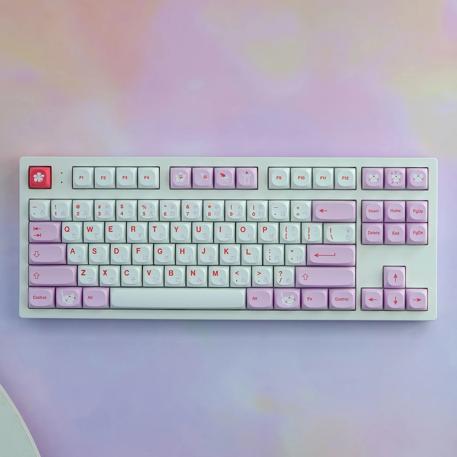 

141 Keys/set Hazakura sublimated PBT key cap in limited quantities for MA Height Switch gaming Mechanical Keyboard