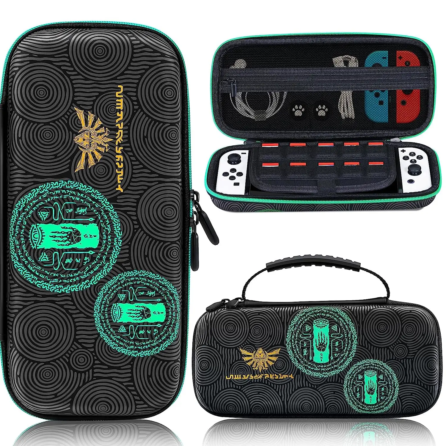 

Carrying Case Compatible with Nintendo Switch/Switch OLED Portable Travel Case Hard Shell Pouch Game Bag for Switch Accessories